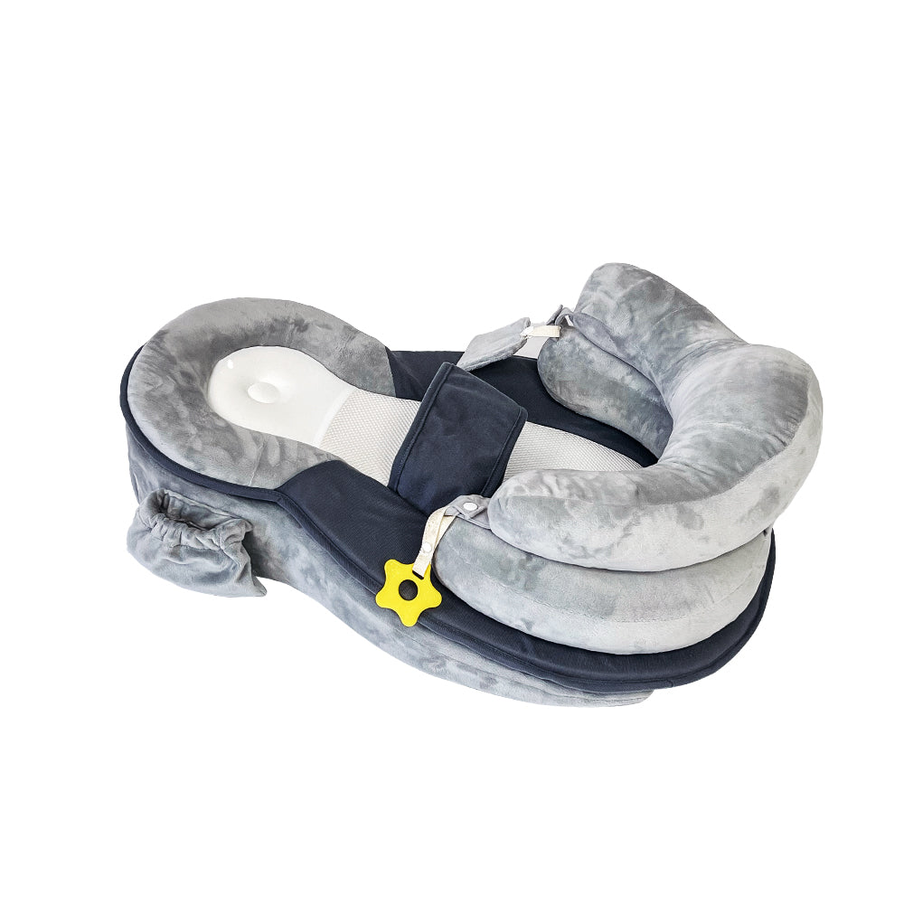 Multi-Functional Baby Lounger & Feeding Pillow for Newborns – Reflux Support & Tummy Time Mat