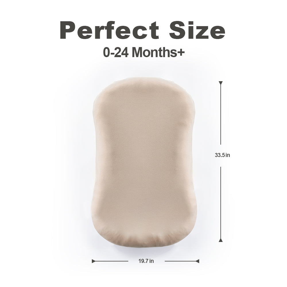 Baby Lounger, Soft Cotton Cover and Waterproof Inner, Pink