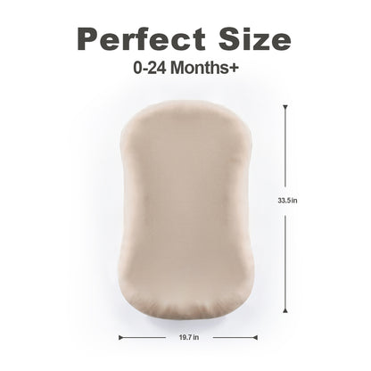 Baby Lounger, Soft Cotton Cover and Waterproof Inner, Pink