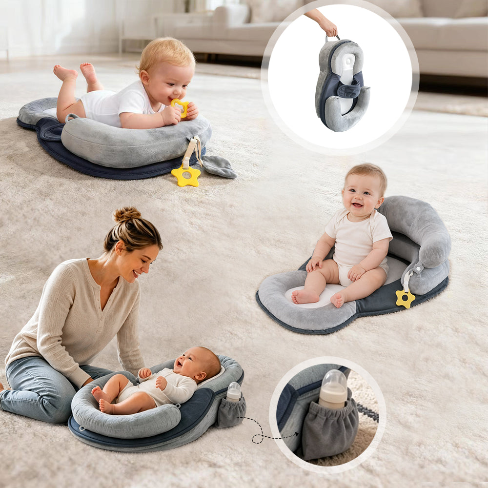 Upgraded Multi-Functional Baby Lounger & Reflux Pillow for Newborns