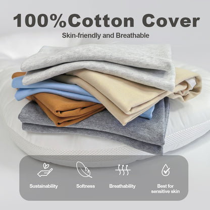 Baby Lounger, Soft Cotton Cover and Waterproof Inner, Gray
