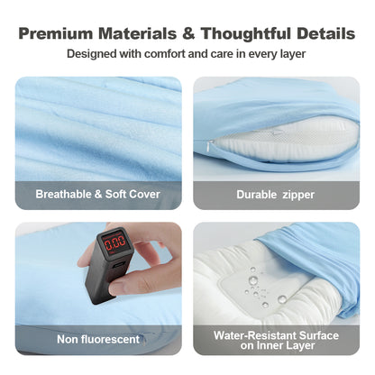 Baby Lounger, Soft Cotton Cover and Waterproof Inner, Blue
