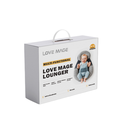 Multi-Functional Baby Lounger & Feeding Pillow for Newborns – Reflux Support & Tummy Time Mat