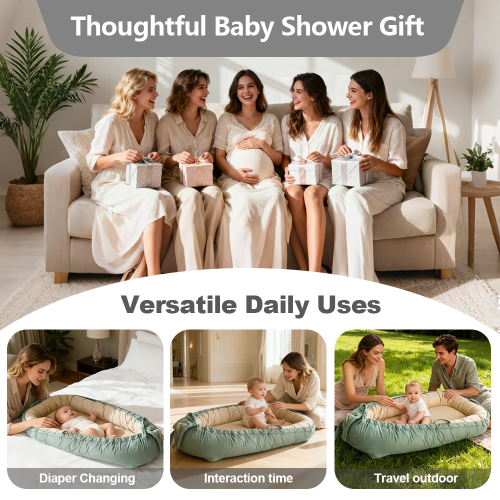 Baby Lounger, Two-Color, Reversible Design