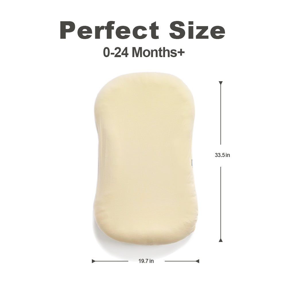 Baby Lounger, Soft Cotton Cover and Waterproof Inner, Yellow
