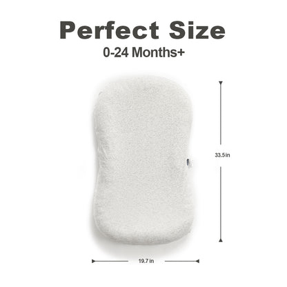 Baby Lounger, Soft Cotton Cover and Waterproof Inner, White