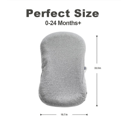 Baby Lounger, Soft Cotton Cover and Waterproof Inner, Gray