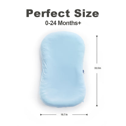 Baby Lounger, Soft Cotton Cover and Waterproof Inner, Blue